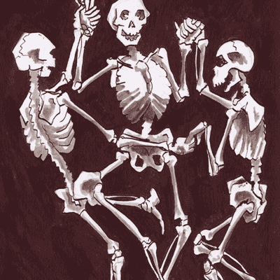 blanc & negre esquelets